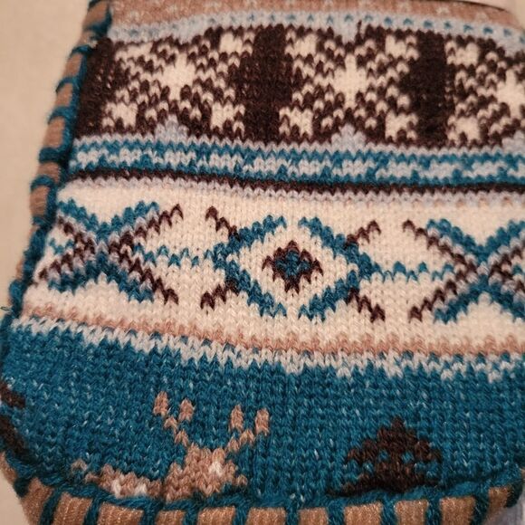 Muk Luks - Luk Ees Ladies Slipper Socks Reindeer design. Sz 5-7 - Picture 6 of 7